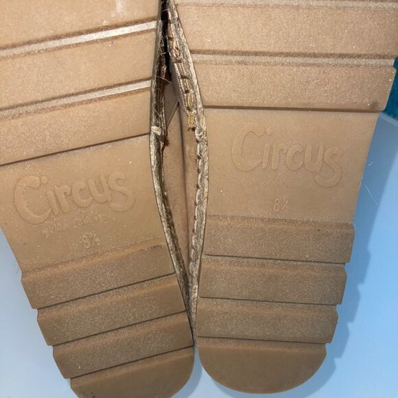 Circus By Sam Edelman Women Cora Loafers Size 8.5 Camel Manmade Elastic Slip On - Picture 4 of 15